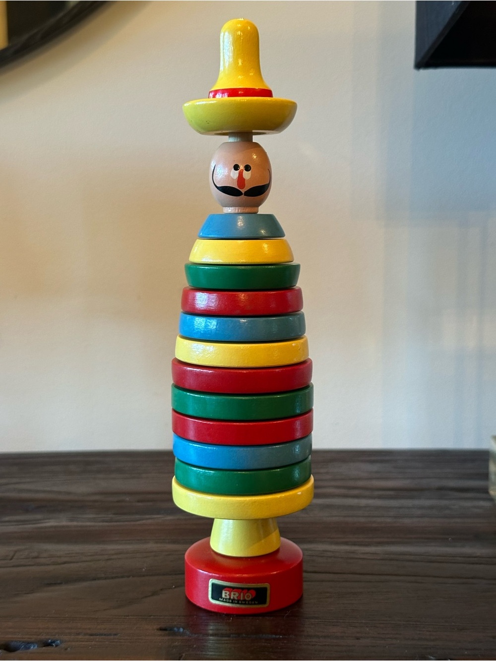 Vintage Brio Wood Stackable Toy